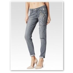 Paige Jimmy Jimmy Skinny Grey Dolly Embellished